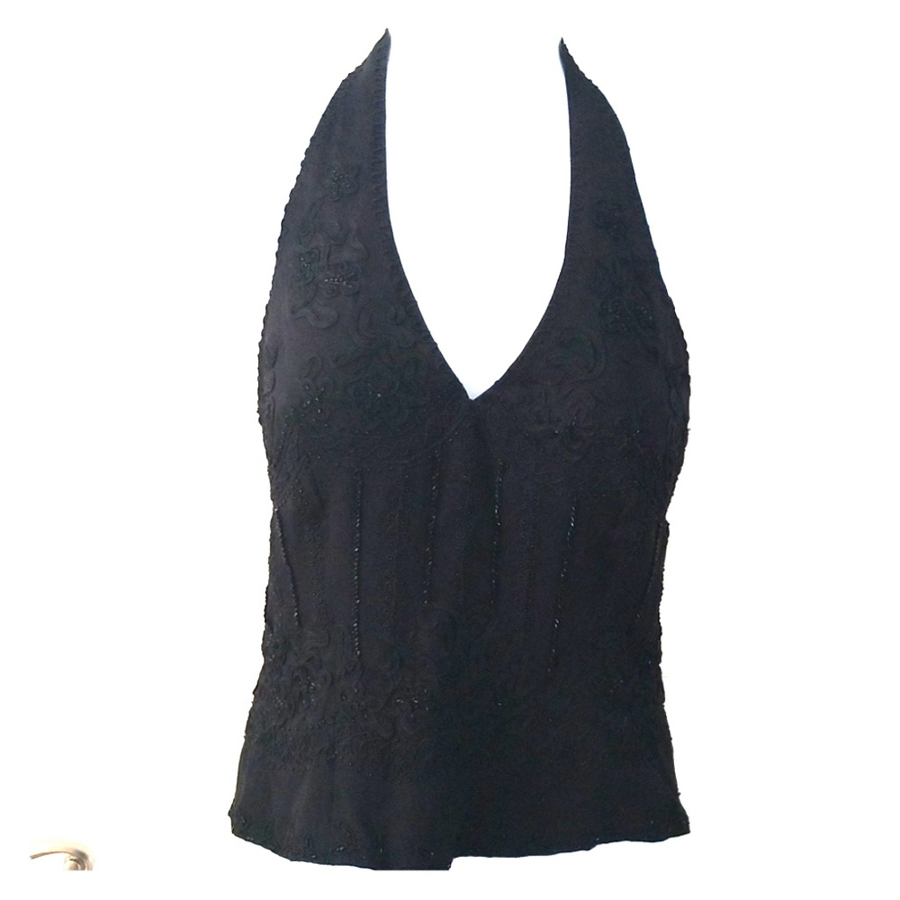 Cassandra Stone Black Halter